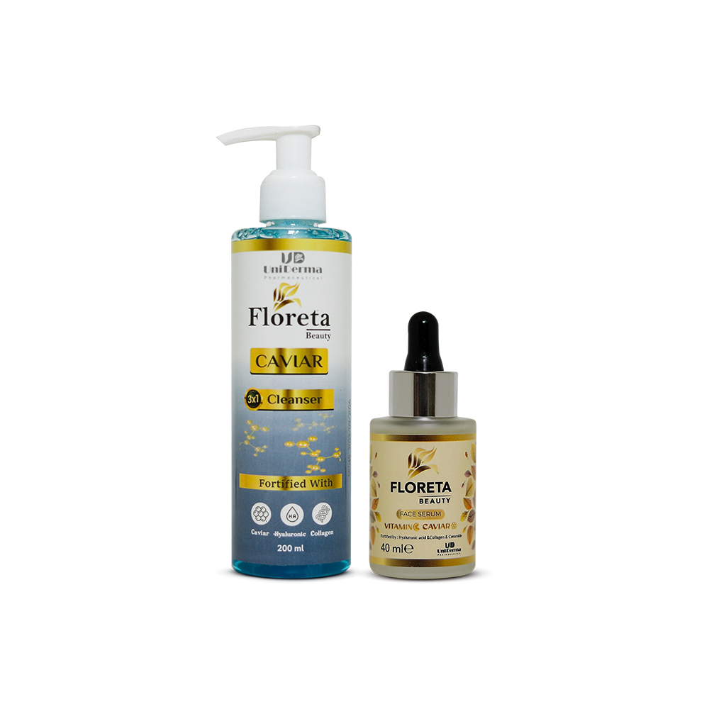 Floreta Caviar Facial Serum + Free Floreta Caviar Facial Cleanser