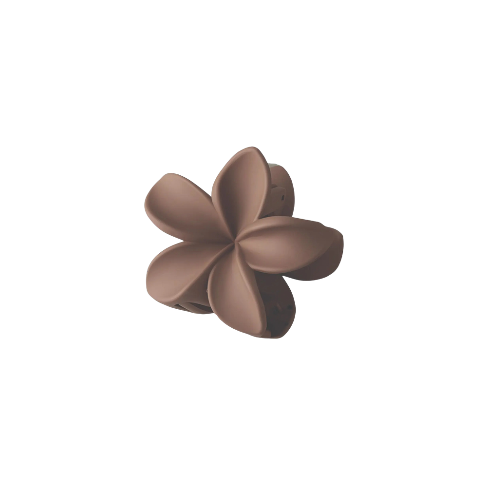 Solid Hawaiian Flower Claw Clip