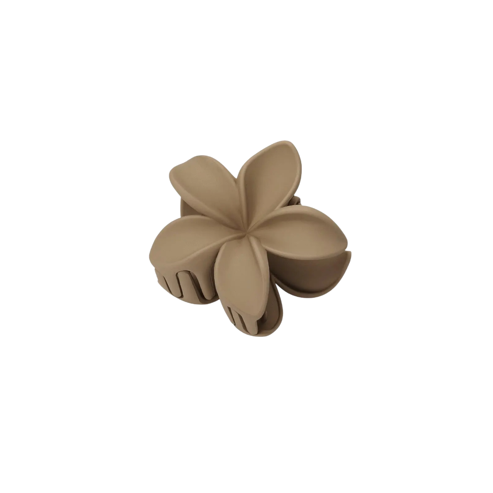 Solid Hawaiian Flower Claw Clip
