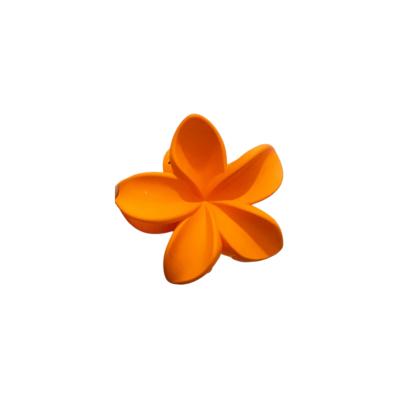 Solid Hawaiian Flower Claw Clip