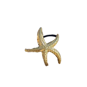 Starfish Gold Hair Tie Gold