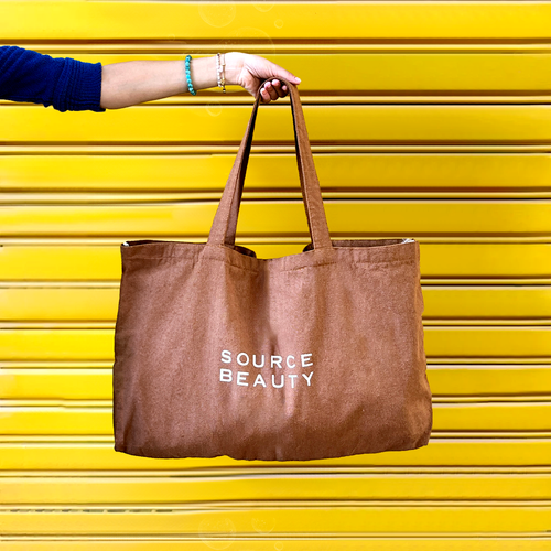 The Big Source Beauty Tote - Cafe