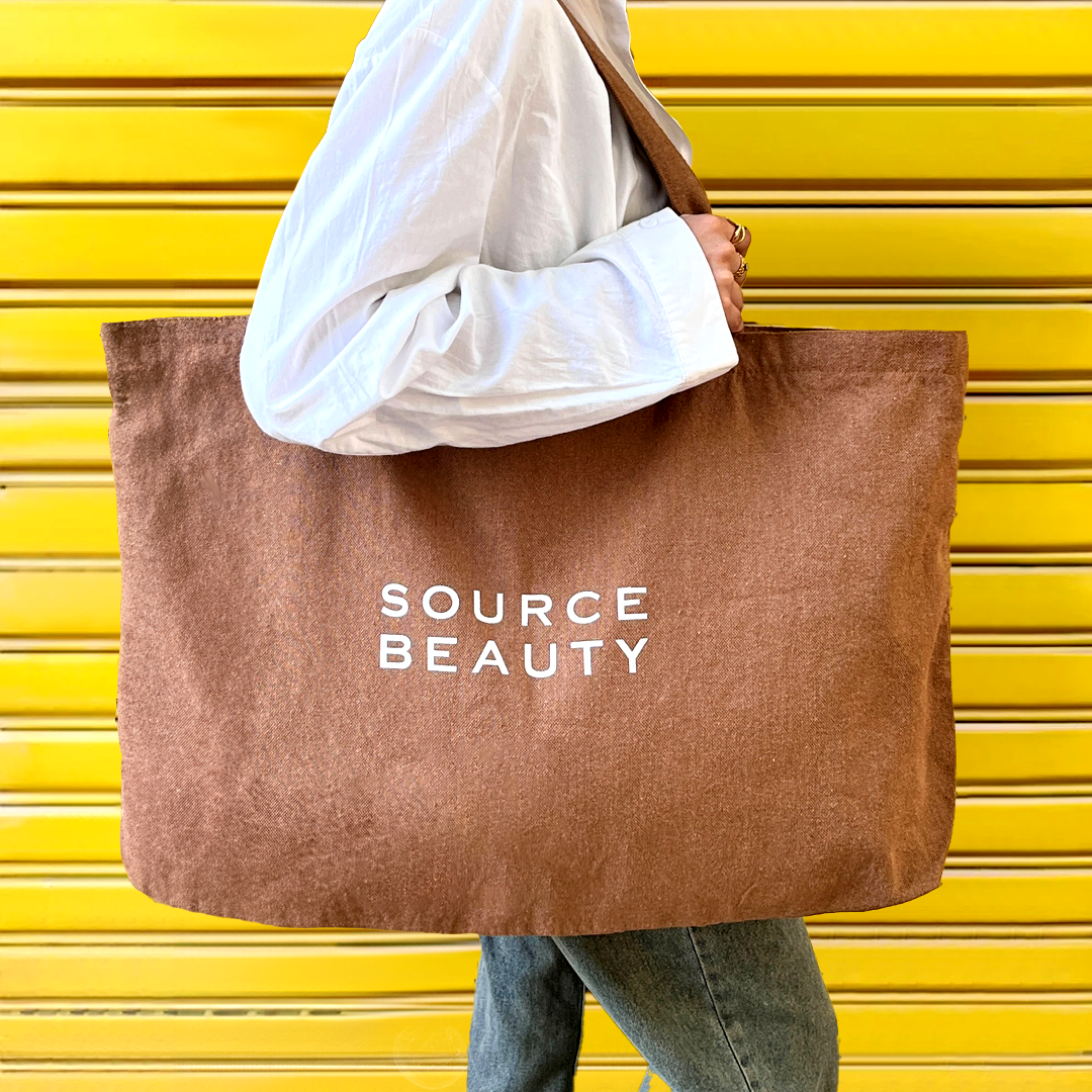 The Big Source Beauty Tote - Cafe