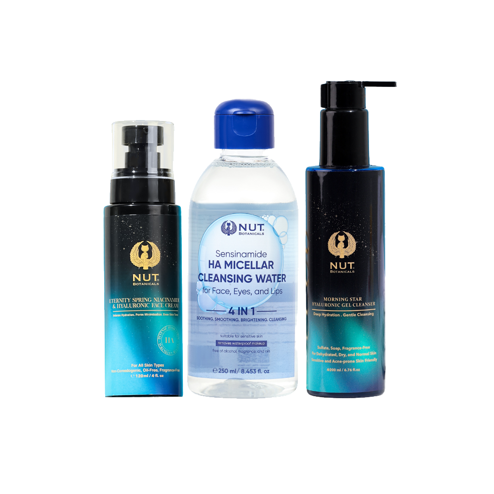 NUT Botanicals Hyaluronic Acid Trio Skincare Bundle | Source Beauty Egypt