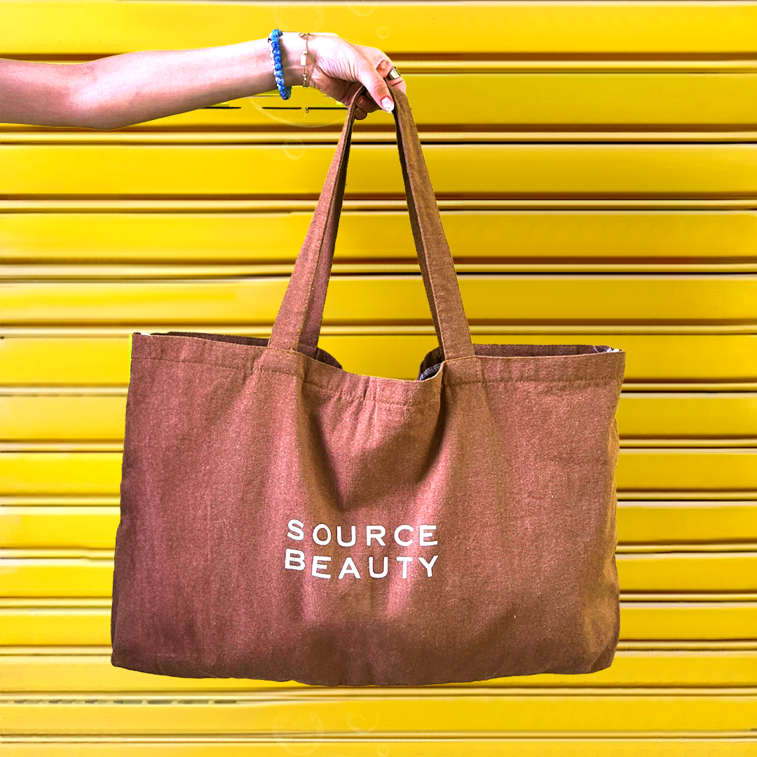 The Big Source Beauty Tote - Cafe