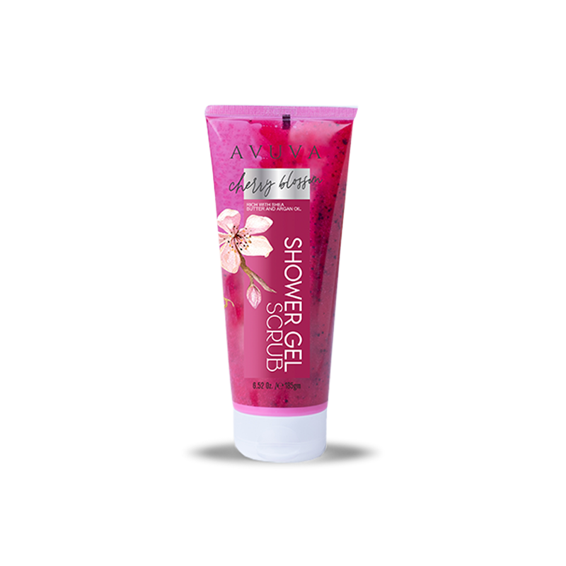 Cherry Blossom Shower Scrub • Avuva • Source Beauty Egypt