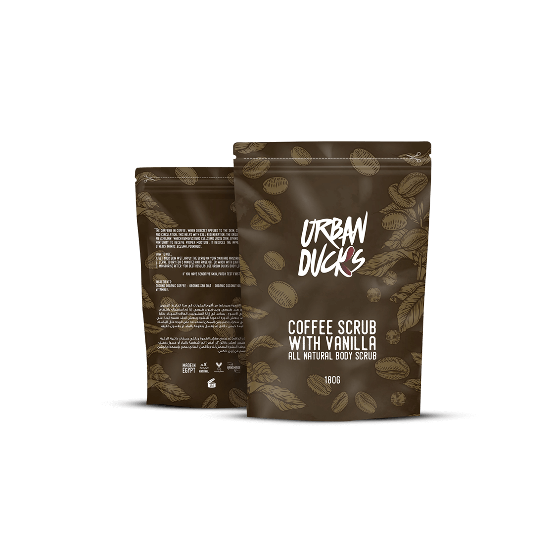 Source Beauty Coffee Scrub with Vanilla Urban Ducks Bath & Body Bath & Shower Body Concern Cellulite & Stretch Marks Scrubs & Exfoliators