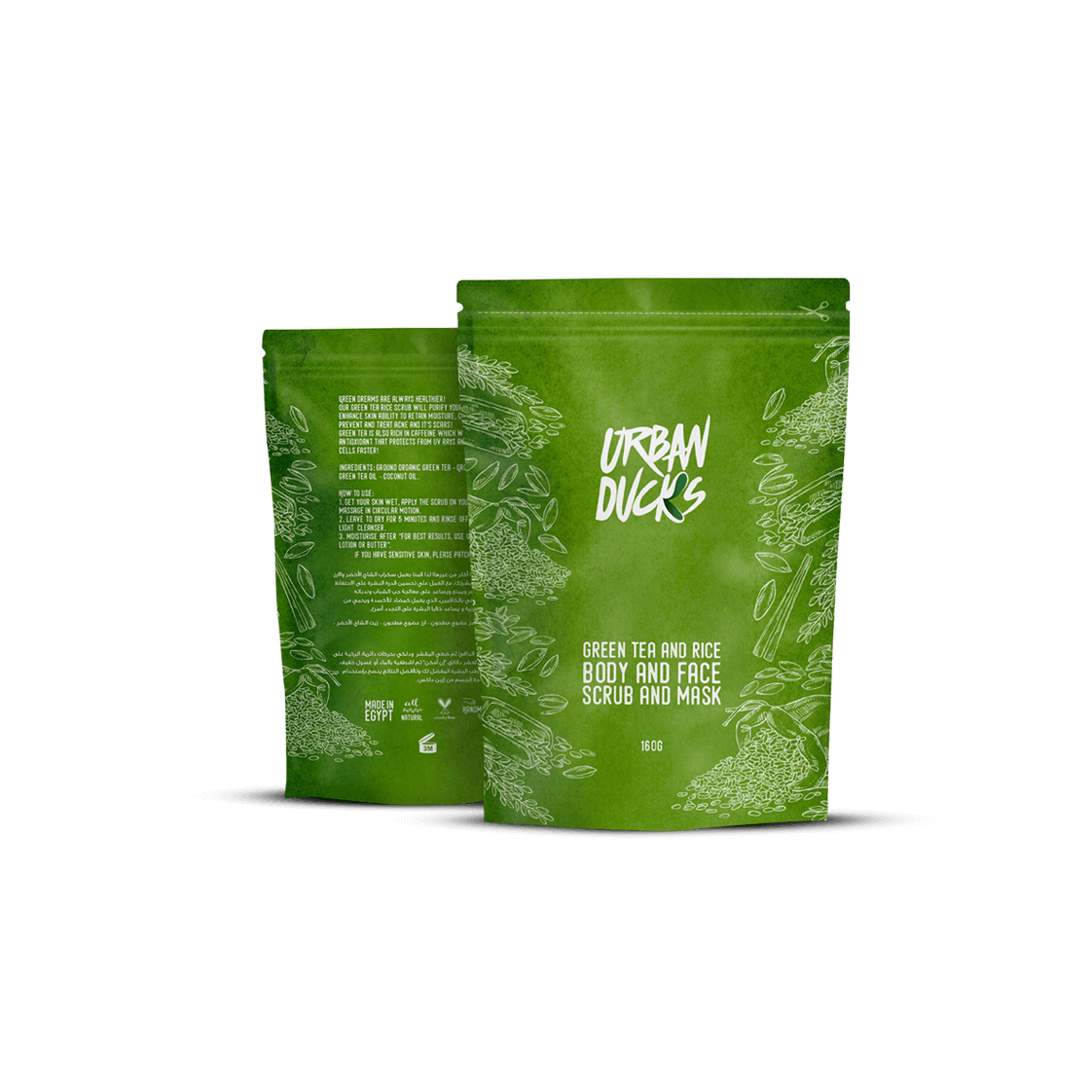 Source Beauty Green Tea Rice, Body & Face, Scrub & Mask Urban Ducks Acne & blemishes Bath & Body Bath & Shower Exfoliators Face Masks Masks Scrubs & Exfoliators Skincare