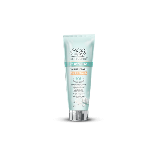 White Pearl Facial Scrub • Eva Cosmetics • Source Beauty Egypt