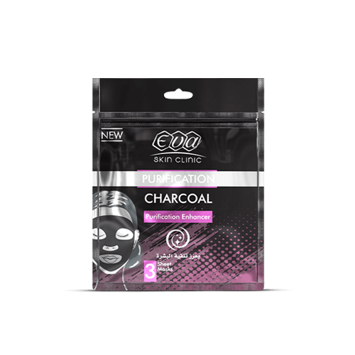 Charcoal Sheet Mask • Eva Cosmetics • Source Beauty Egypt