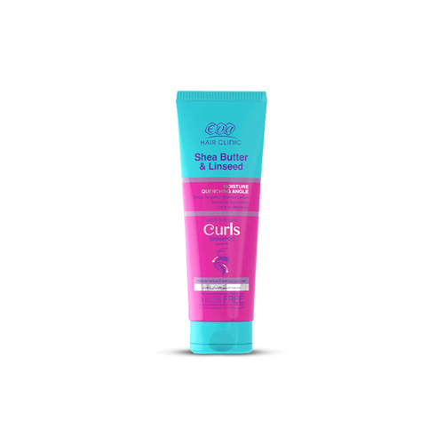 Shea Butter & Linseed Curls Shampoo • Eva Cosmetics • Source Beauty Egypt