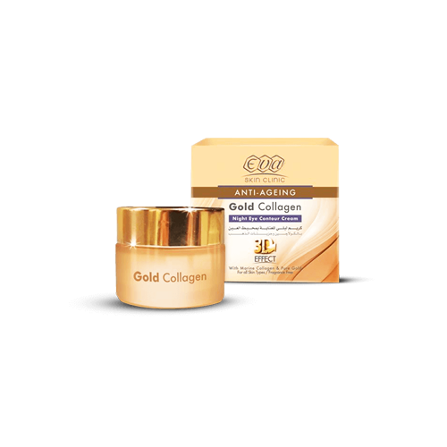 Gold Collagen Night Eye Contour Cream • Eva Cosmetics • Source Beauty Egypt