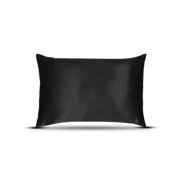 كيس مخدة ساتان أسود