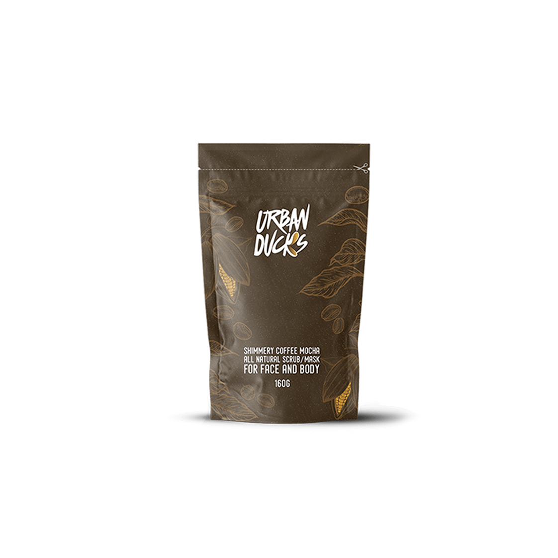 Source Beauty Shimmery Coffee Mocha Body & Face, Scrub & Mask Urban Ducks Bath & Body Bath & Shower Exfoliators Face Masks Masks Scrubs & Exfoliators Skincare